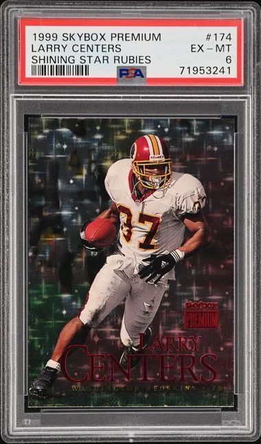 1999 SkyBox Premium Larry Centers Shining Star Rubies #174 card image