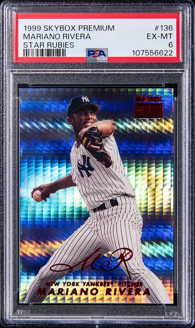 1999 SkyBox Premium Mariano Rivera Star Rubies #136 card image