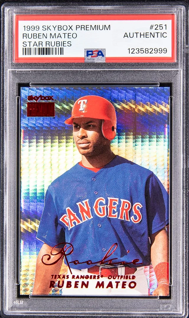 1999 SkyBox Premium Ruben Mateo Star Rubies #251 card image