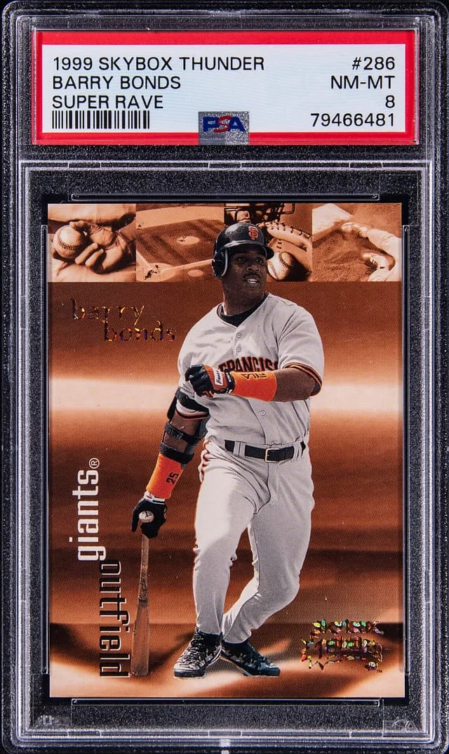 1999 SkyBox Thunder Barry Bonds Super Rave #286 card image