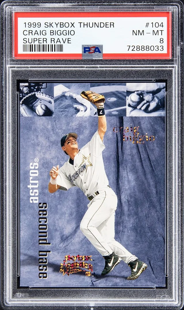 1999 SkyBox Thunder Craig Biggio Super Rave #104 card image