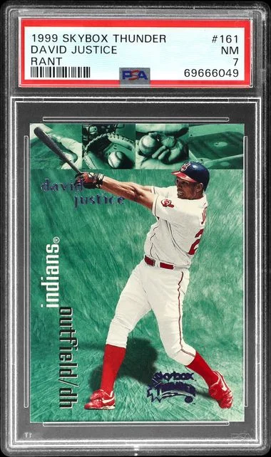 1999 SkyBox Thunder David Justice #161 card image
