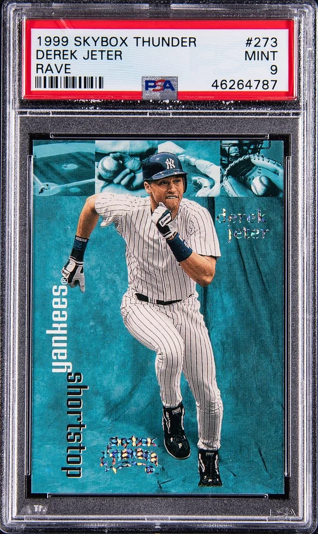 1999 SkyBox Thunder Derek Jeter Rave #273 card image