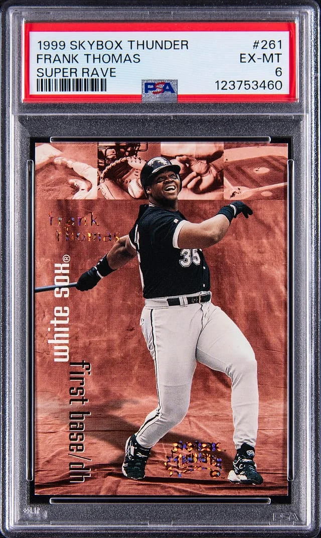 1999 SkyBox Thunder Frank Thomas Super Rave #261 card image