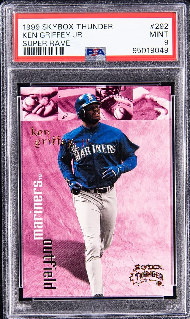 1999 SkyBox Thunder Ken Griffey Jr. Super Rave #292 card image