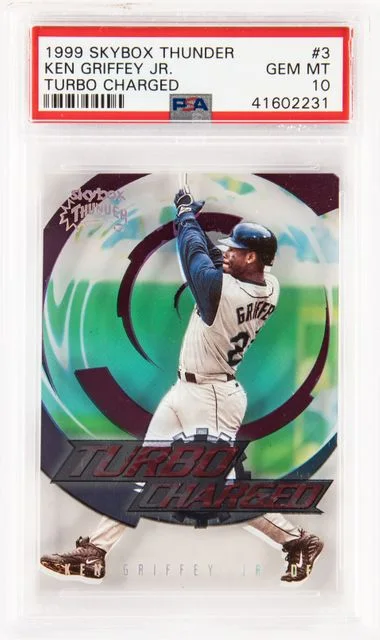 1999 SkyBox Thunder Ken Griffey Jr. Turbo Charged #3 card image