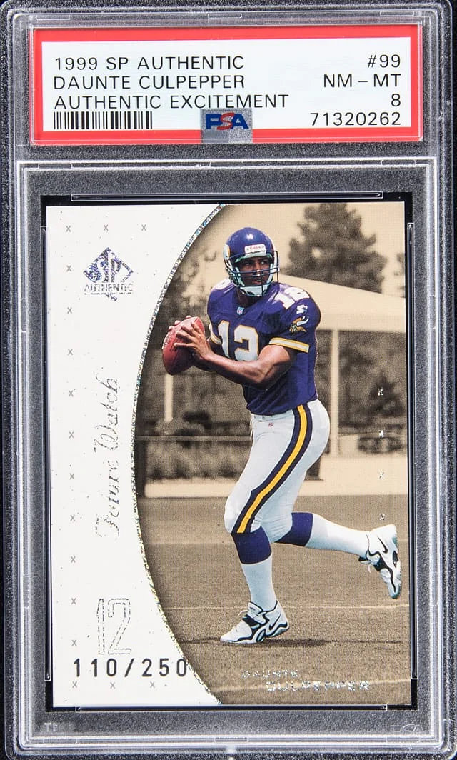 1999 SP Authentic Daunte Culpepper Future Watch #99 card image