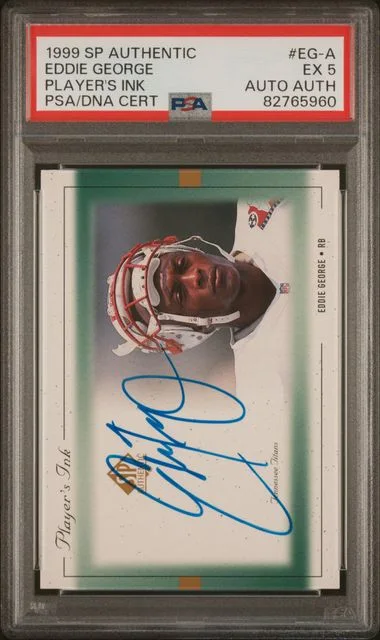 1999 SP Authentic Eddie George Player's Ink #EA-A card image