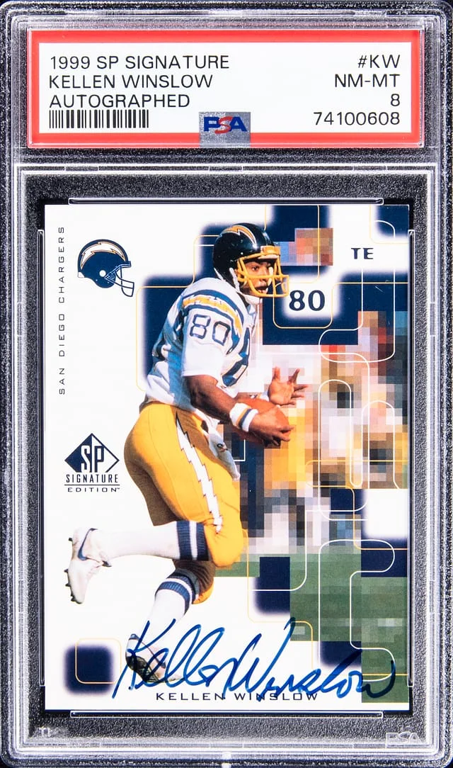 1999 SP Signature Autographed Kellen Winslow #KW card image
