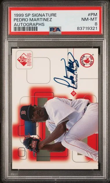 1999 SP Signature Autographs Pedro Martinez #PM card image