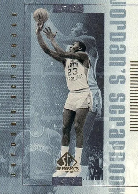 1999 SP Top Prospects Michael Jordan Jordan's Scrapbook #J18 card image