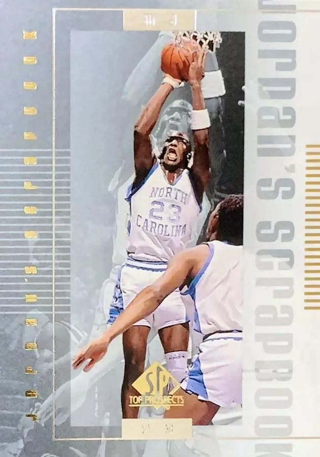 1999 SP Top Prospects Michael Jordan Jordan's Scrapbook #J3 card image