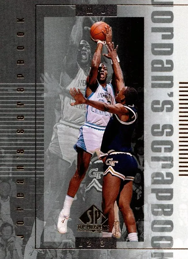 1999 SP Top Prospects Michael Jordan Jordan's Scrapbook #J7 card image
