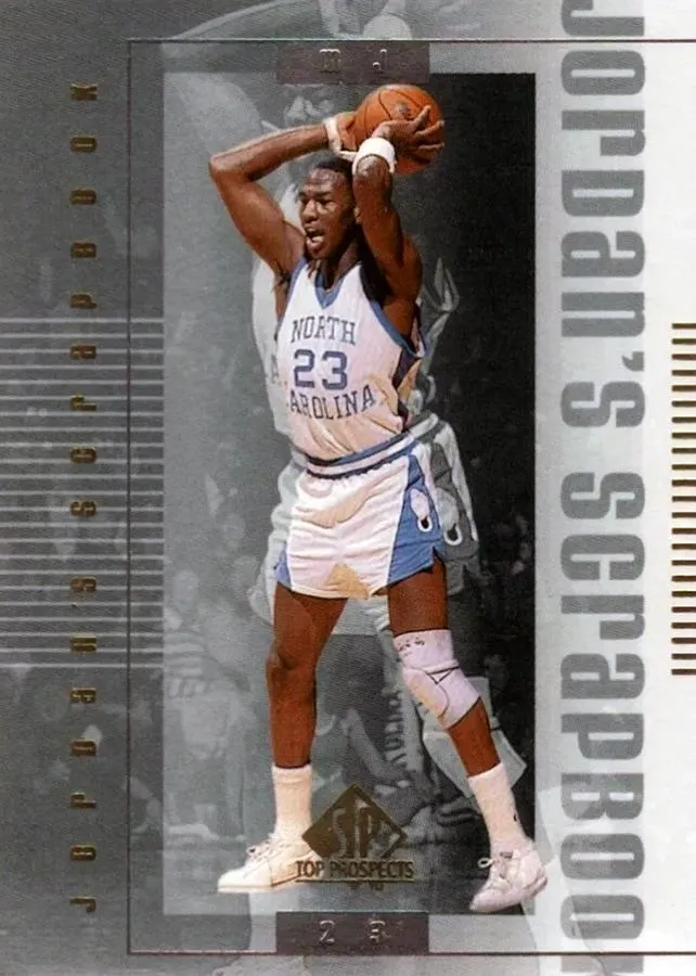 1999 SP Top Prospects Michael Jordan Jordan's Scrapbook #J8 card image