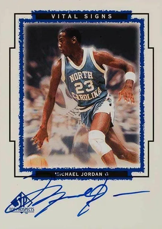 1999 SP Top Prospects Michael Jordan Vital Signs #JA card image