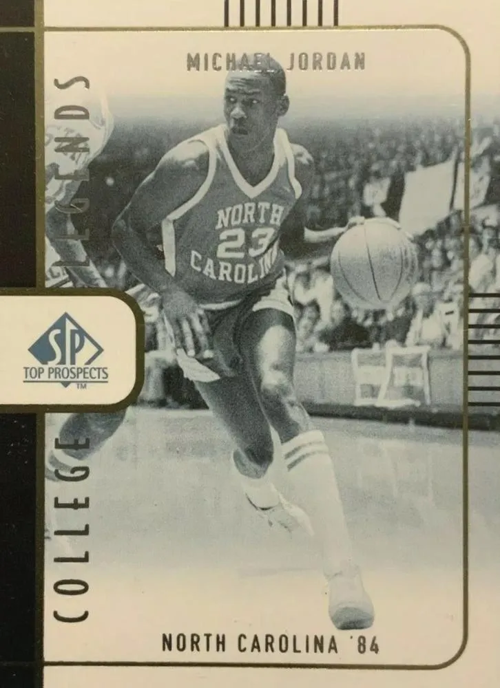 1999 SP Top Prospects Michael Jordan College Legends #L3 card image