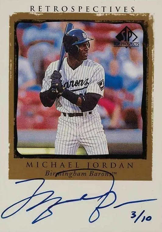 1999 SP Top Prospects Michael Jordan Retrospectives #MJ card image
