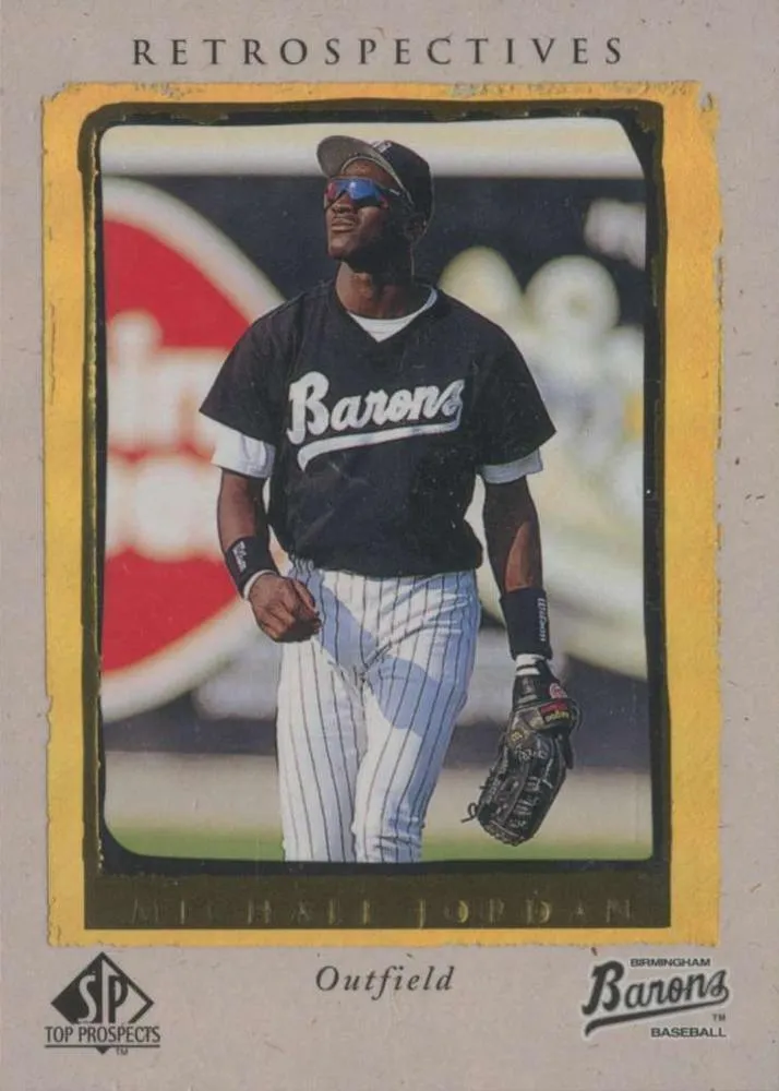 1999 SP Top Prospects Michael Jordan Retrospectives #R6 card image