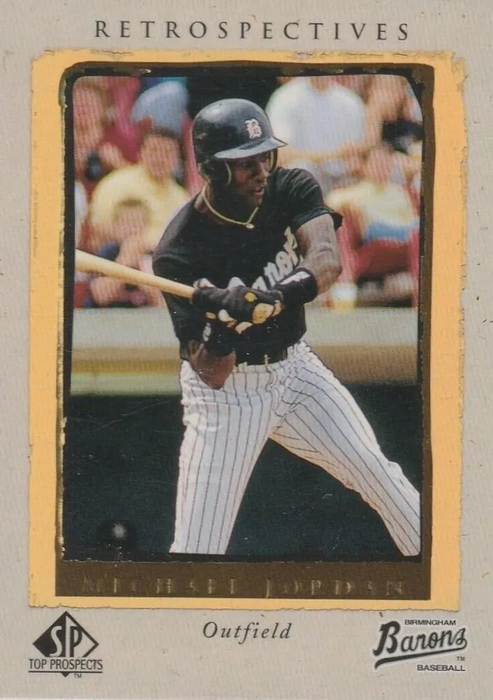 1999 SP Top Prospects Michael Jordan Retrospectives #R7 card image