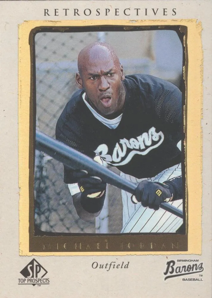 1999 SP Top Prospects Michael Jordan Retrospectives #R8 card image