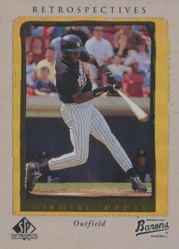 1999 SP Top Prospects Michael Jordan Retrospectives #R9 card image