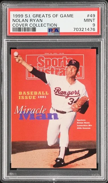 1999 Sports Illustrated Greats Of The Game Cover Collection Nolan Ryan #49 card image