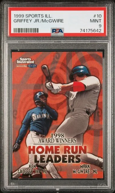 1999 Sports Illustrated Griffey Jr./Mcgwire #10 card image