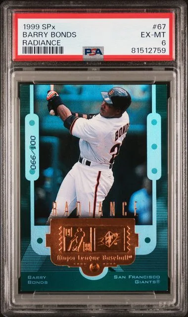 1999 SPx Barry Bonds Radiance #67 card image