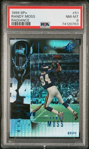 1999 SPx Randy Moss Radiance #51 card image