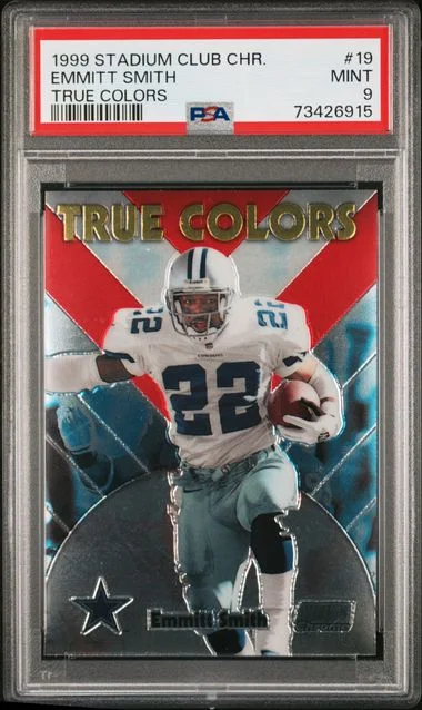 1999 Stadium Club Emmitt Smith Chrome True Colors #19 card image
