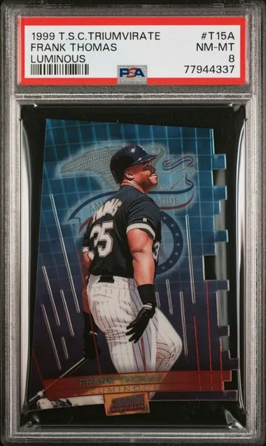1999 Stadium Club Frank Thomas Triumvirate #T15A card image