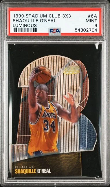 1999 Stadium Club Shaquille O'Neal 3X3 #6A card image