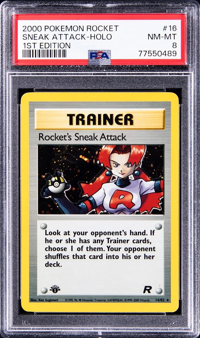 1999 Team Rocket Sneak Attack 1st Edition Rare Holofoil #3 card image