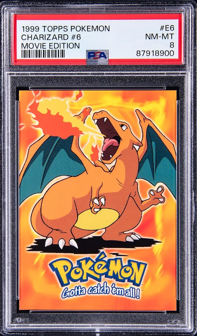 1999 Topps #06 Charizard Pokemon Movie Edition #E6 card image