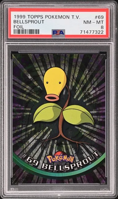 1999 Topps Bellsprout Pokemon TV Foil #69 card image