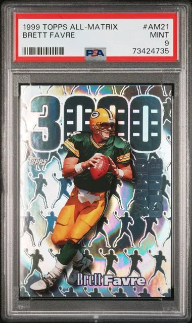 1999 Topps Brett Favre All-Matrix #Am21 card image