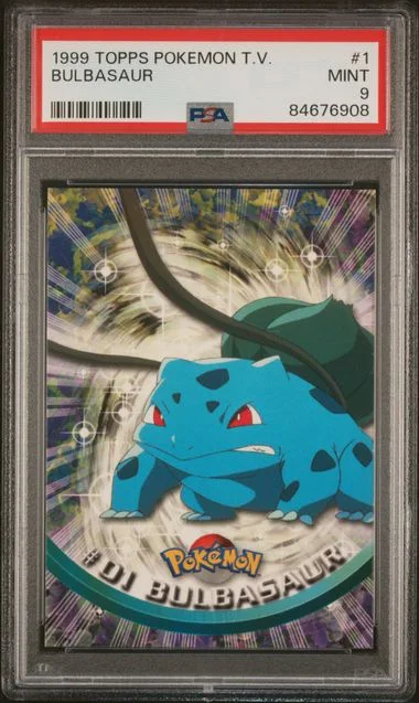 1999 Topps Bulbasaur Pokemon TV #1 card image