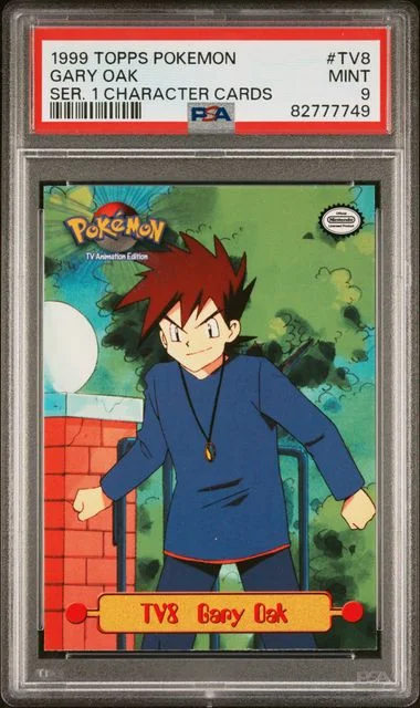 1999 Topps Character Cards Tv8 Gary Oak Pokemon Series #1 card image