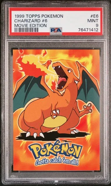 1999 Topps Charizard #6 Pokemon Movie Edition #E6 card image