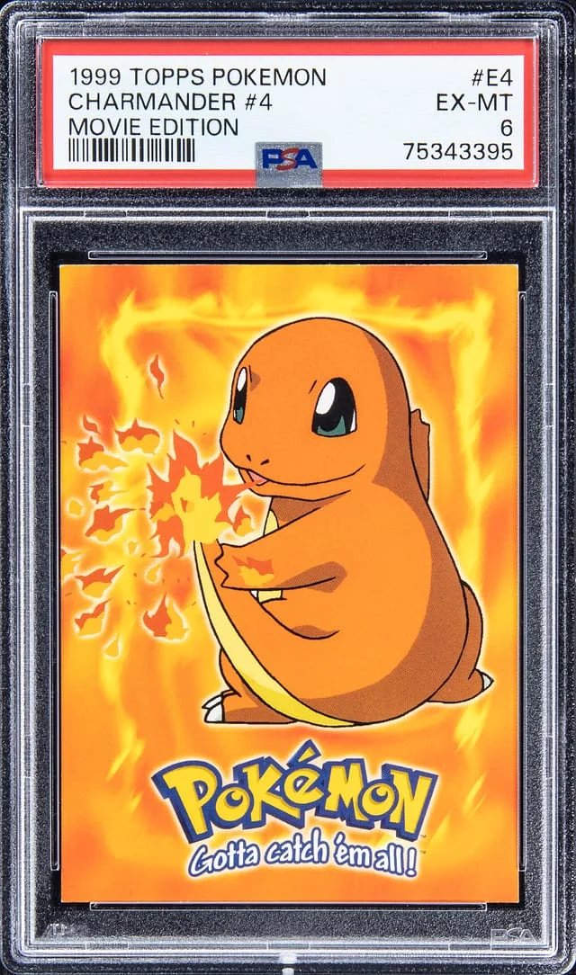 1999 Topps Charmander #4 Pokemon Movie Edition #E4 card image