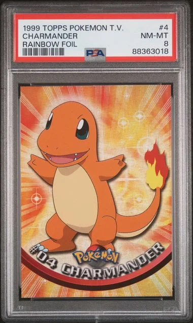 1999 Topps Charmander Pokemon Tv Italian #4 card image
