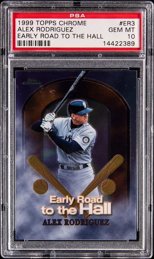 1999 Topps Chrome Alex Rodriguez Early Road To The Hall #ER3 card image