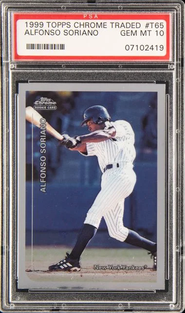 1999 Topps Chrome Alfonso Soriano Traded #T65 card image