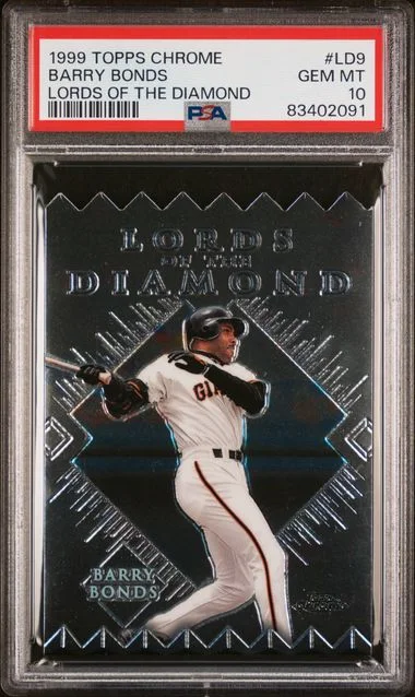 1999 Topps Chrome Barry Bonds Lords Of The Diamond #LD9 card image