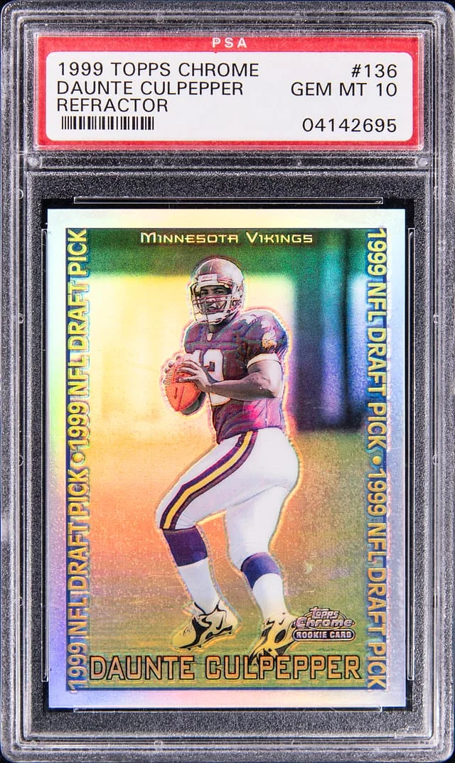 1999 Topps Chrome Daunte Culpepper Refractor #136 card image