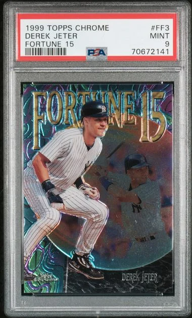 1999 Topps Chrome Derek Jeter Fortune 15 #FF3 card image