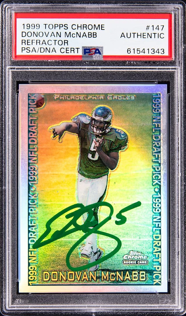 1999 Topps Chrome Donovan McNabb Refractor #147 card image
