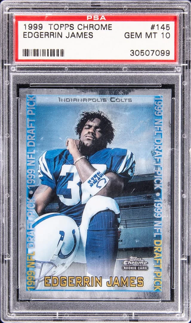 1999 Topps Chrome Edgerrin James #145 card image