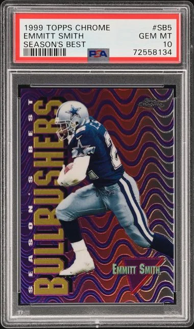 1999 Topps Chrome Emmitt Smith Season'S Best #Sb5 card image