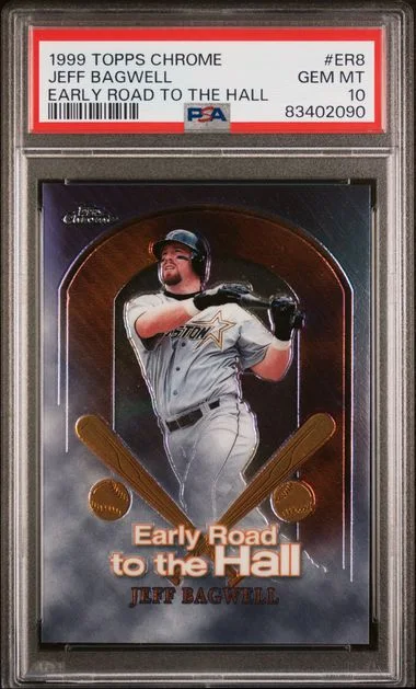 1999 Topps Chrome Jeff Bagwell Early Road To The Hall #ER8 card image